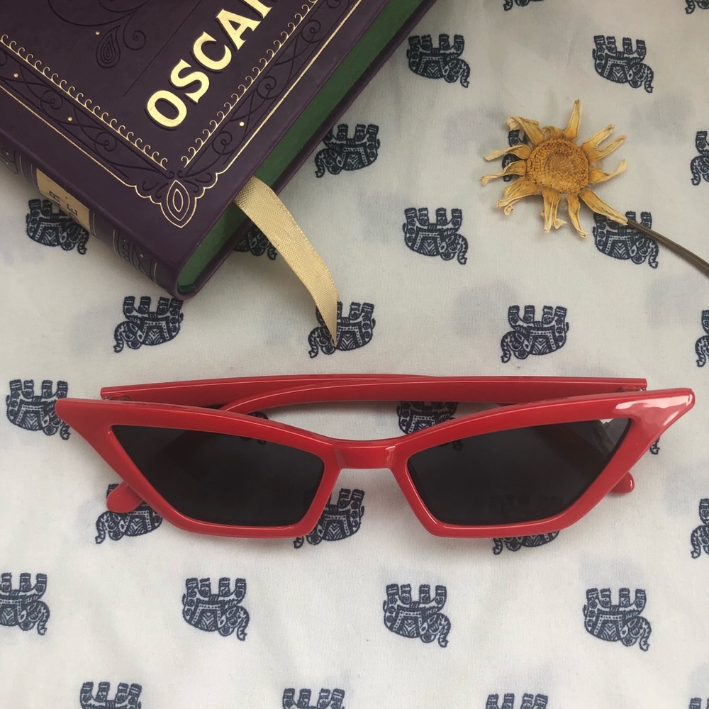 Cateye Red Frame Sunglasses